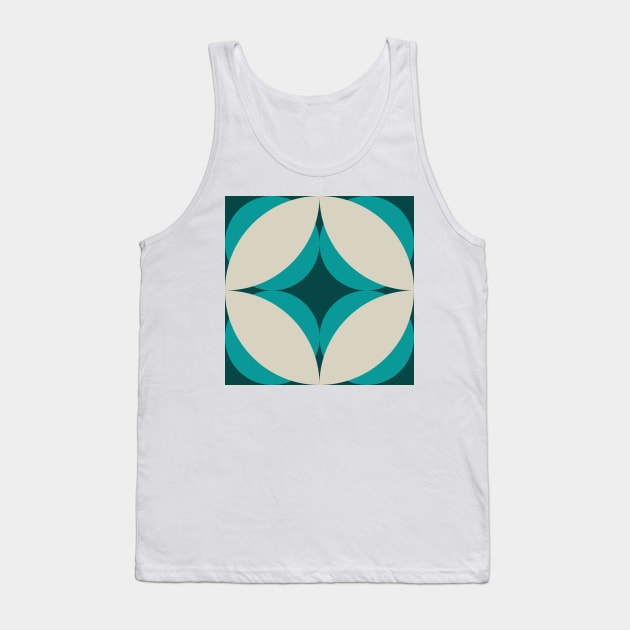 Modern Geometric Pasifika Design Tank Top by FrancesPoff